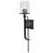 Nuvo Terrace 1-Light Wall Sconce Matte Black Crackel Glass 60/7748 - alternate 1